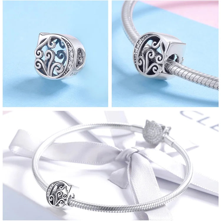 Charms Alphabet 925 Sterling Silver