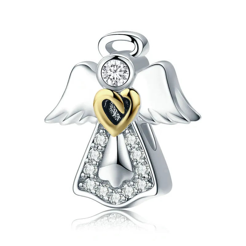 925 Sterling Silver Guardian Angel Charm