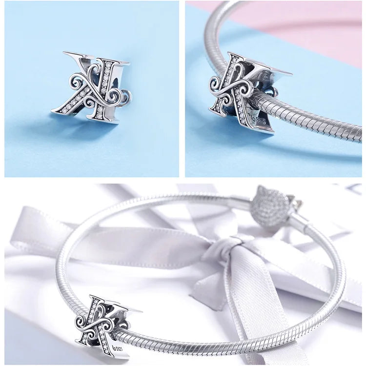 Charms Alphabet 925 Sterling Silver