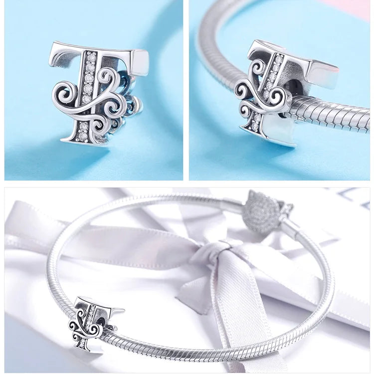 Charms Alphabet 925 Sterling Silver