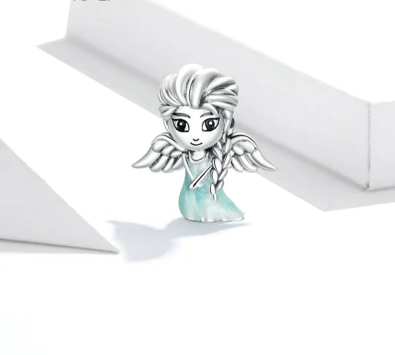 925 Sterling Silver Snow Fairy Charm