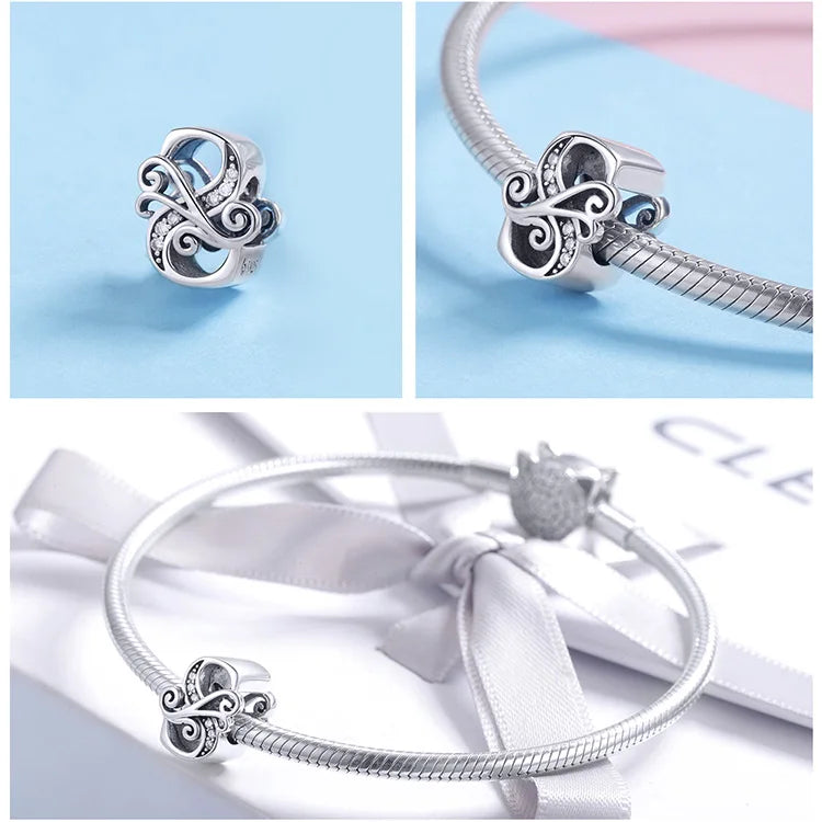 Charms Alphabet 925 Sterling Silver