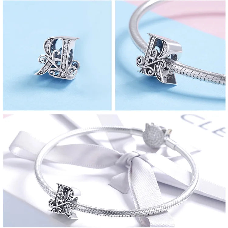 Charms Alphabet 925 Sterling Silver
