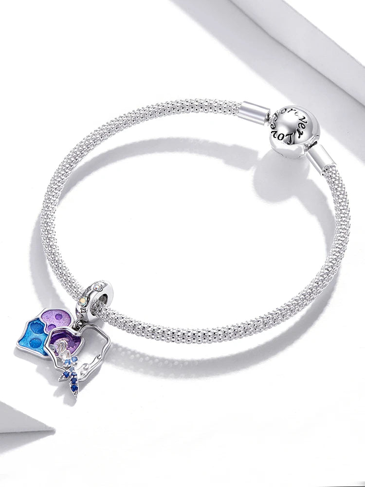 925 Sterling Silver Dream Ocean Series Enamel Charms