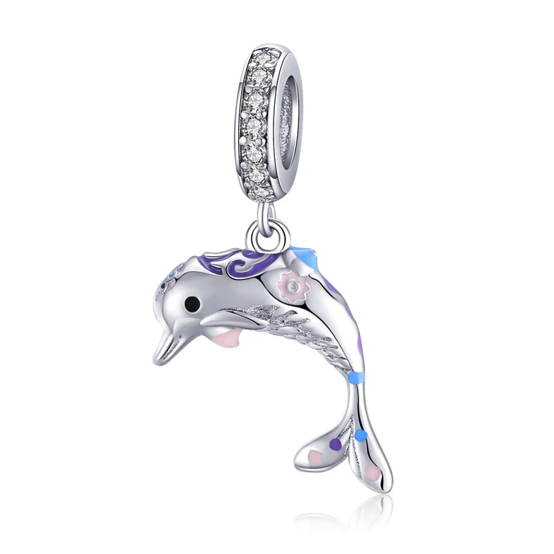 925 Sterling Silver Dream Ocean Series Enamel Charms