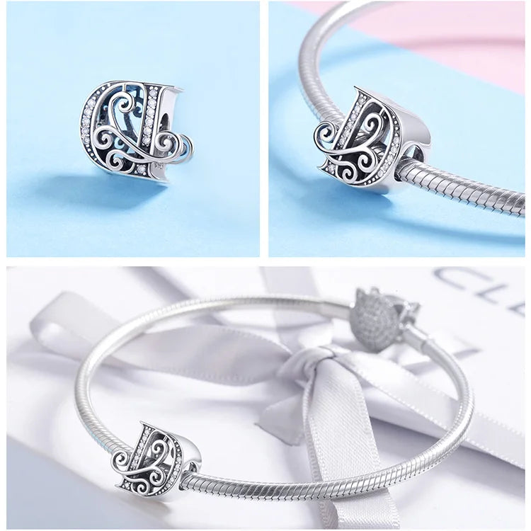 Charms Alphabet 925 Sterling Silver