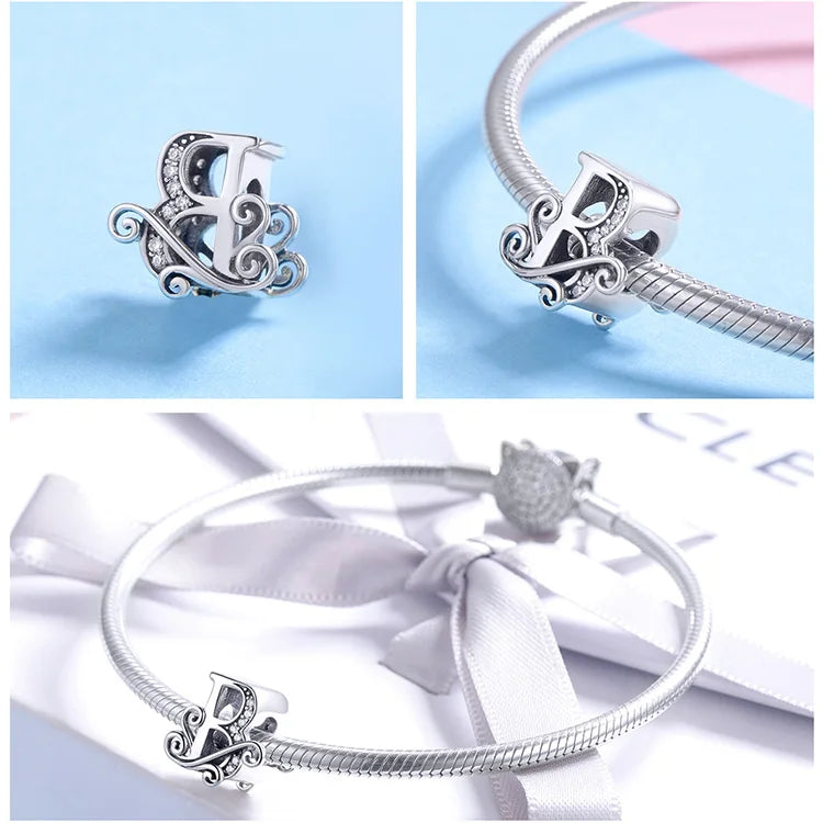 Charms Alphabet 925 Sterling Silver