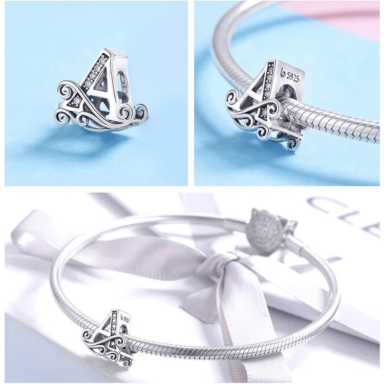 Charms Alphabet 925 Sterling Silver
