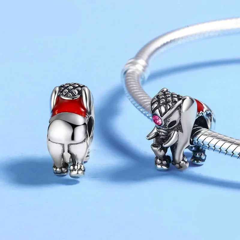 Thailand Lucky Elephant Charm 925 Sterling Silver