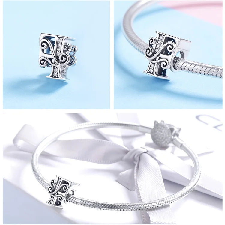 Charms Alphabet 925 Sterling Silver