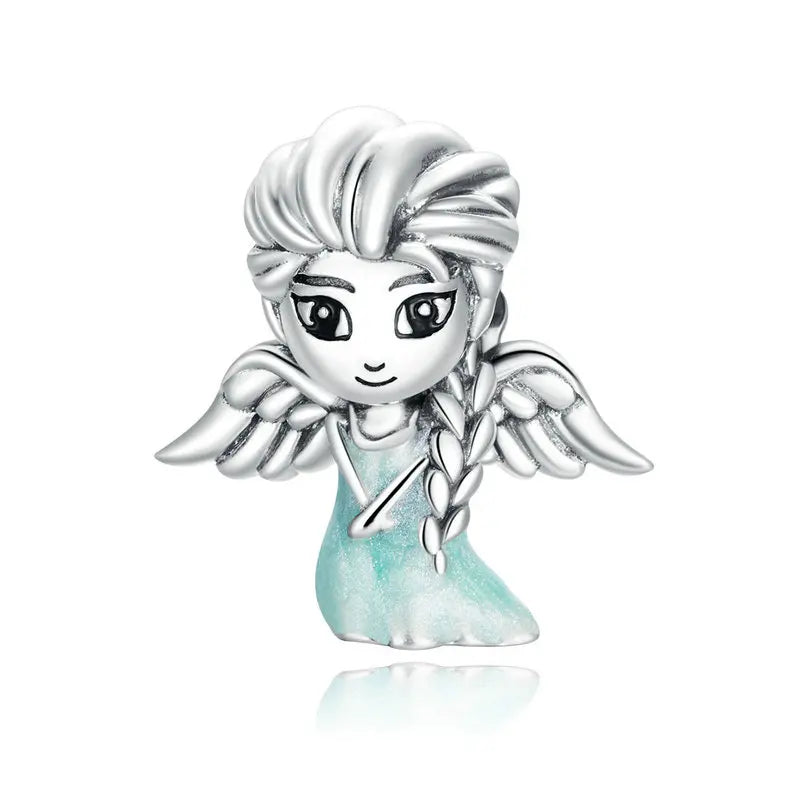 925 Sterling Silver Snow Fairy Charm