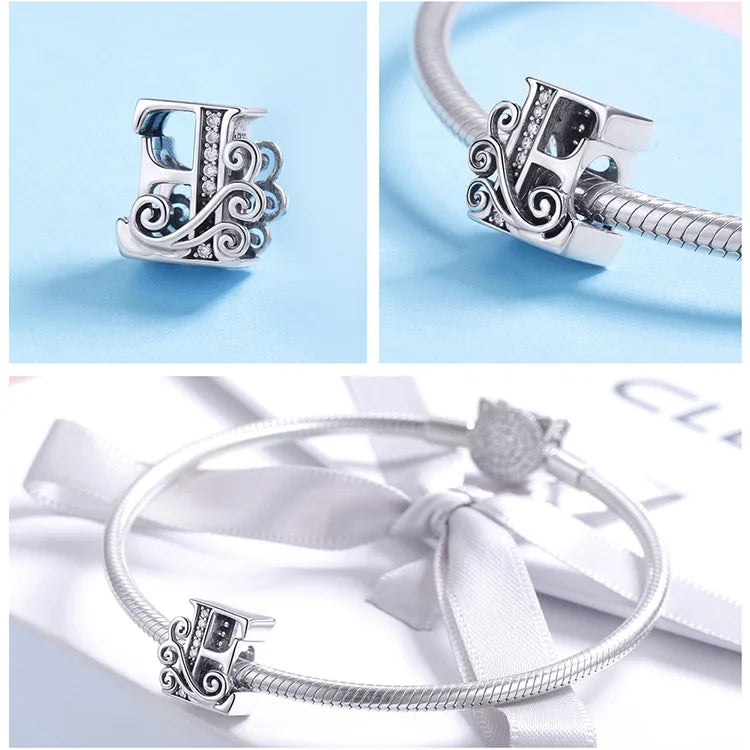 Charms Alphabet 925 Sterling Silver
