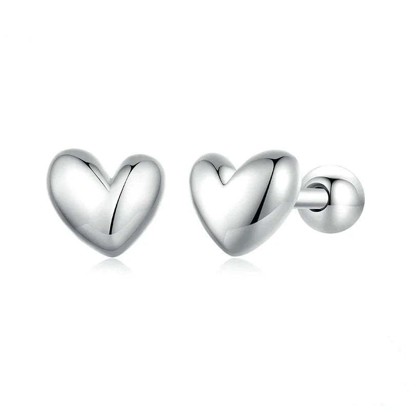 Mini heart cartilage piercing