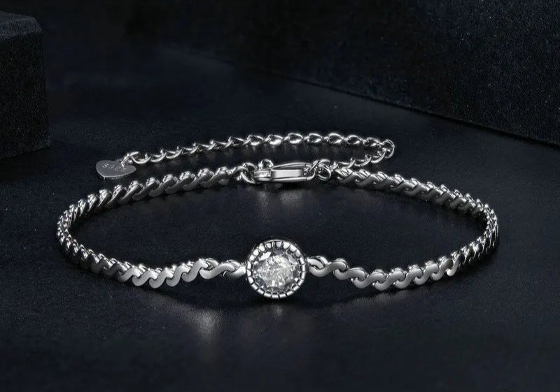 Moissanite Bracelet 0.5CT 925 Sterling Silver