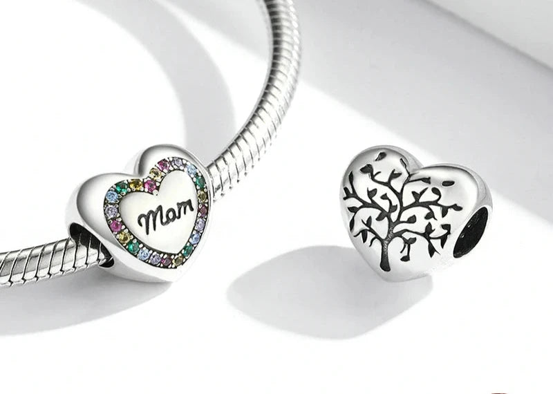 Heart-shape Charm 925 Sterling Silver
