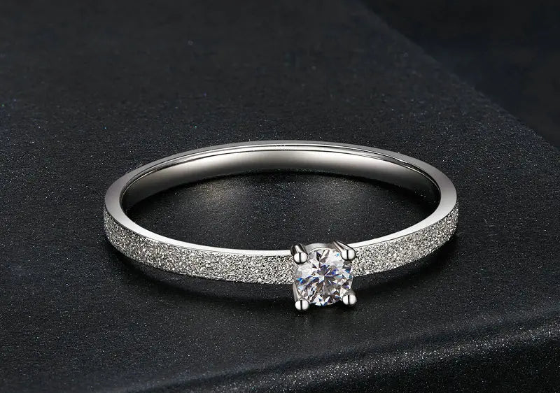 White Gold Plated 925 Sterling Silver