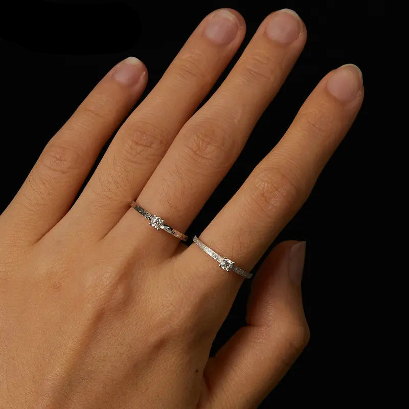 White Gold Plated 925 Sterling Silver