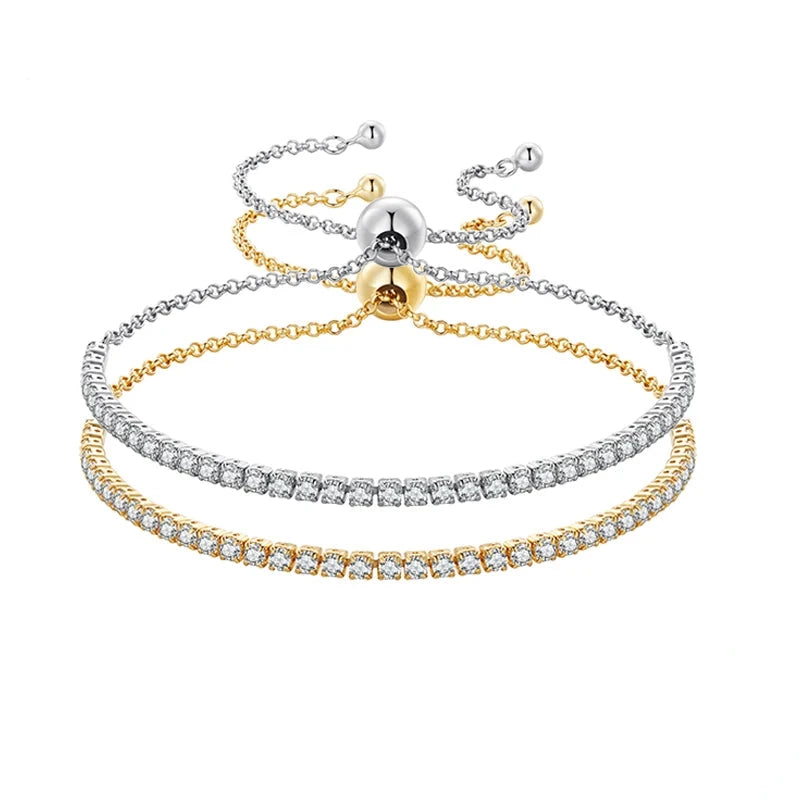 14K Gold Plated Classic Bracelet 925 Sterling Silver