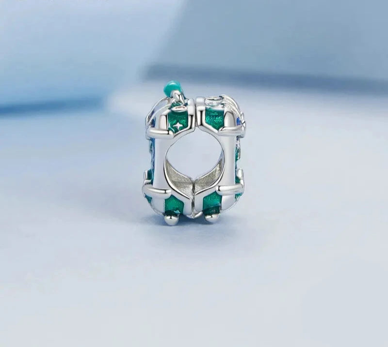 Charms Openable Suitcase 925 Sterling Silver