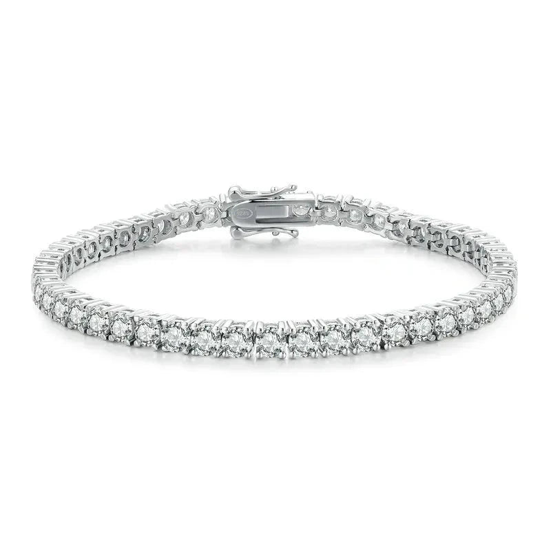 Moissanite Tennis Bracelet 925 Sterling Silver