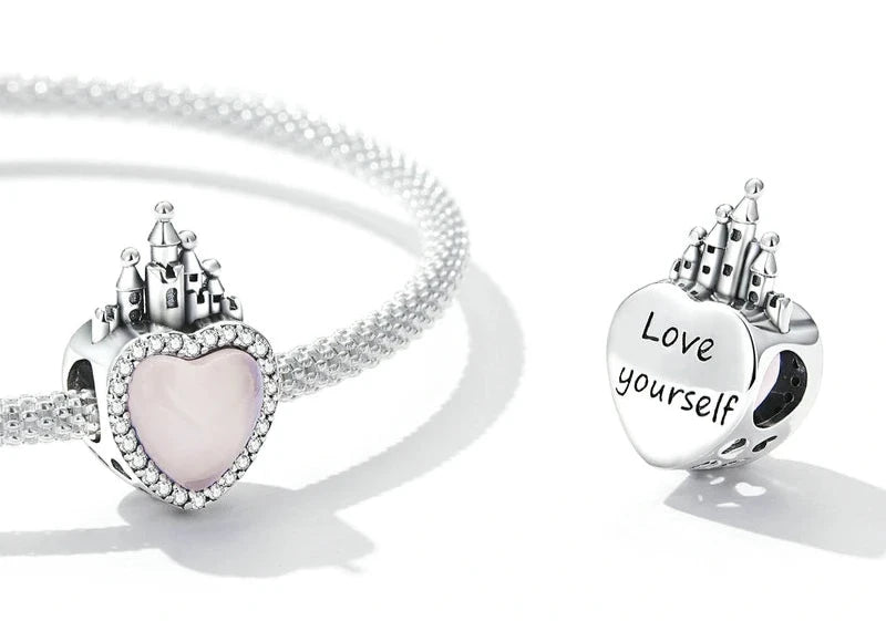Heart-shape Charm 925 Sterling Silver