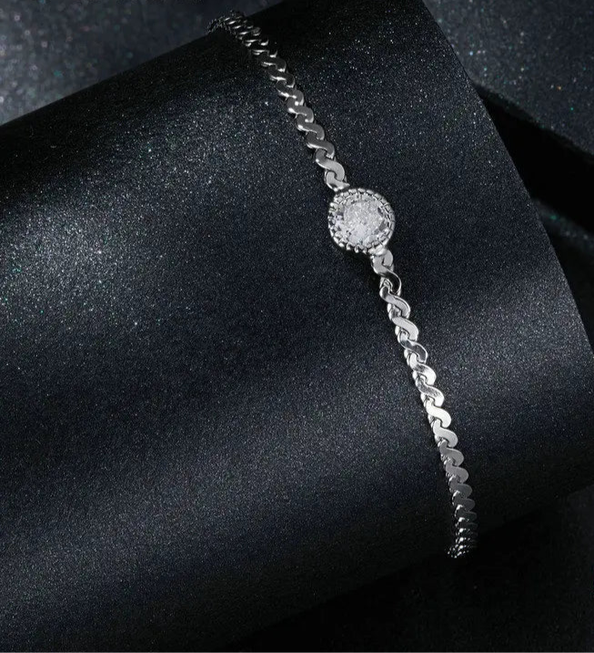 Moissanite Bracelet 0.5CT 925 Sterling Silver