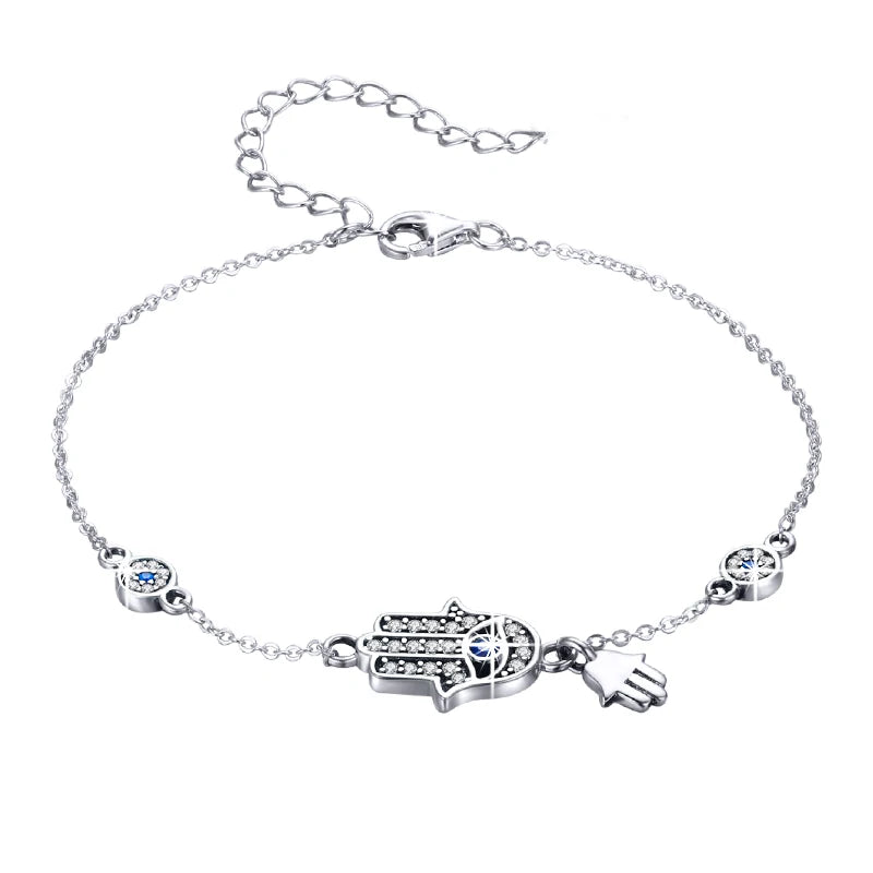 Fatima Hand 925 Sterling Silver Adjustable