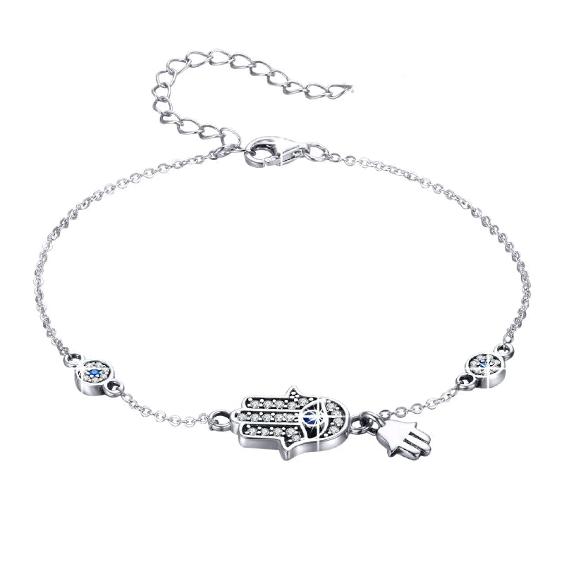 Fatima Hand 925 Sterling Silver Adjustable