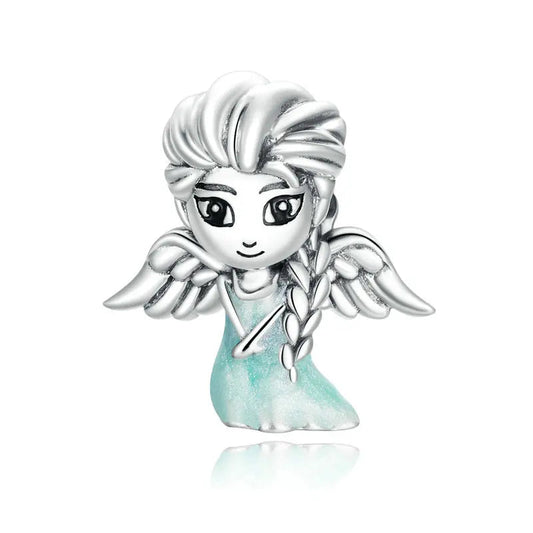 925 Sterling Silver Snow Fairy Charm