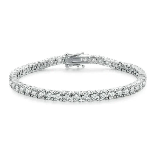 Moissanite Tennis Bracelet 925 Sterling Silver