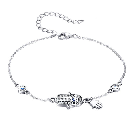Fatima Hand 925 Sterling Silver Adjustable